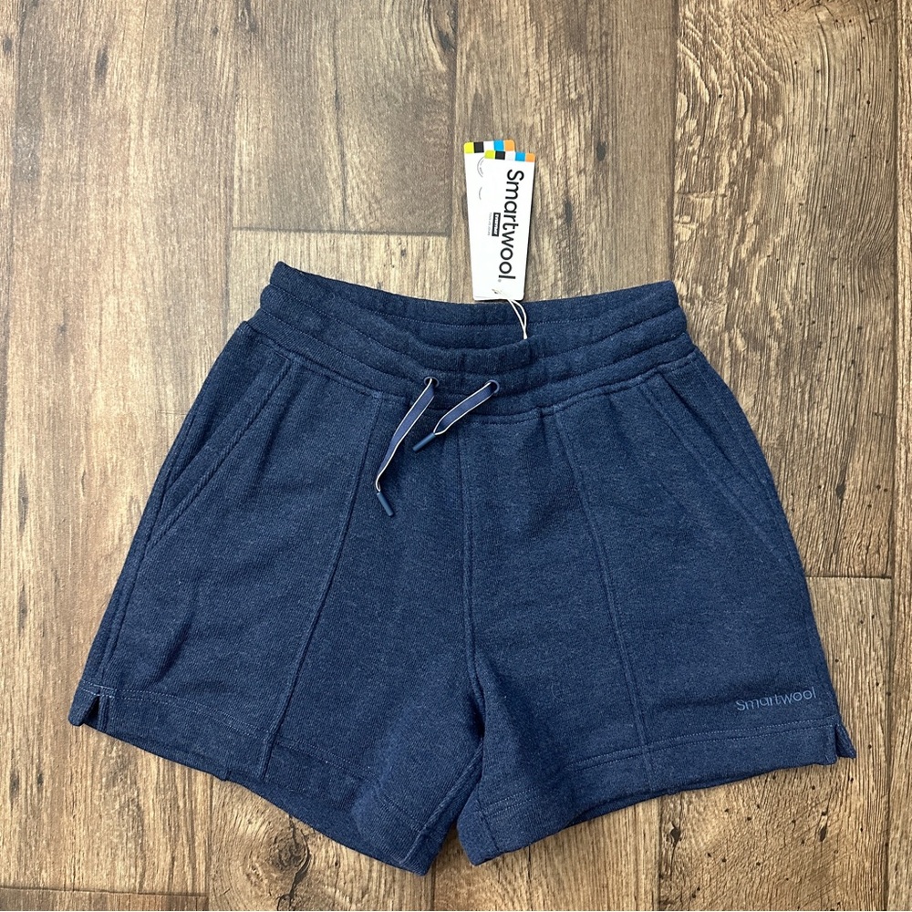 Smartwool Terry 29% Merino Wool Blend Shorts Women’s Size XS Dark Blue